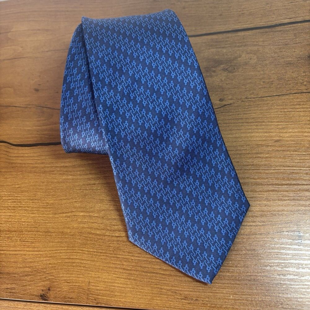 Luis Alberto Cano Blue Mens Neck Tie